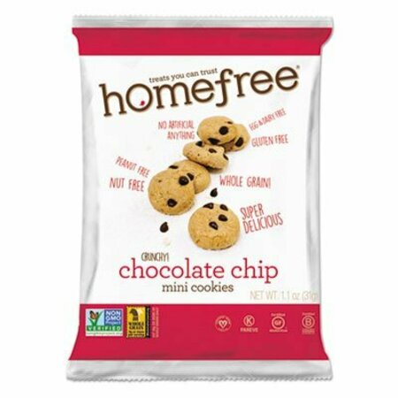 HOMEFREE Gluten Free Chocolate Chip Mini Cookies, 1.1 Oz Pack, 30PK 01873